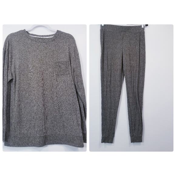 Koolaburra by UGG Outfit Set Ribbed Knit Top and Pants Lounge Set Co-Ord Sets - Picture 1 of 9